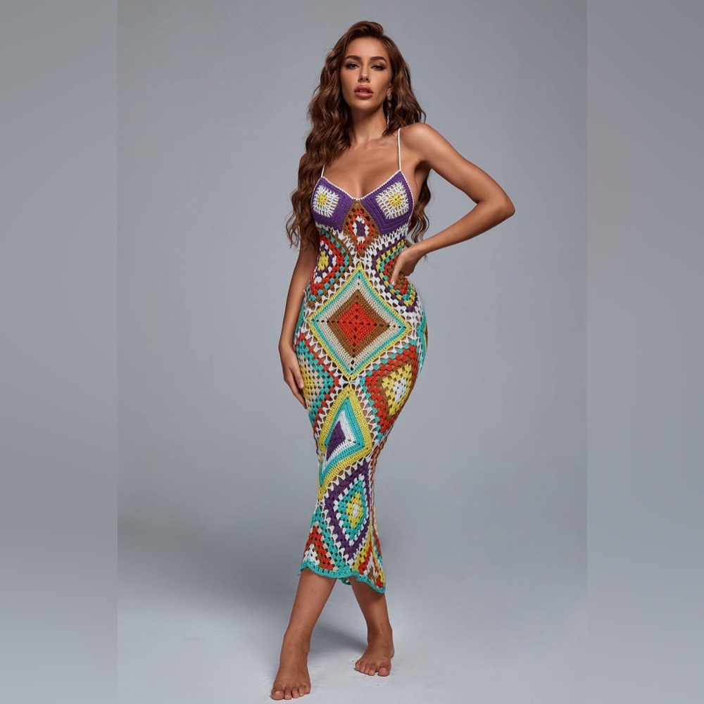 BELLA BARNETT Romo Weave Maxi Dress - Sz Small